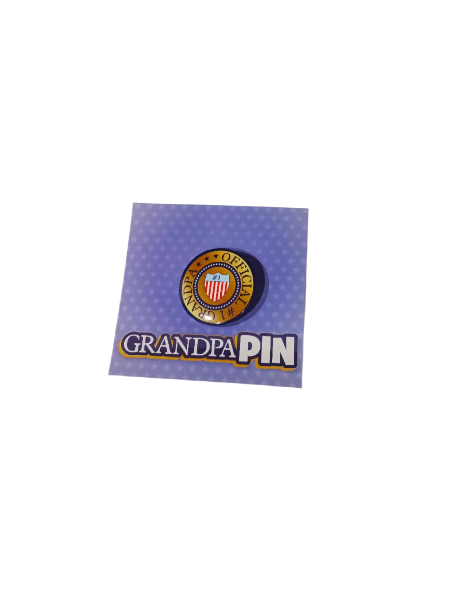 Grandpa Pin on Card