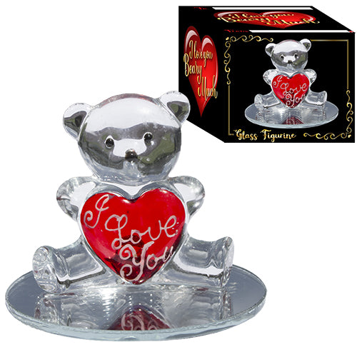 I Love You Beary Much Glass Figurine - 421
