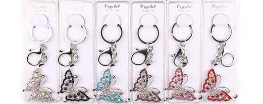 Crystal Butterfly Keychain - 265