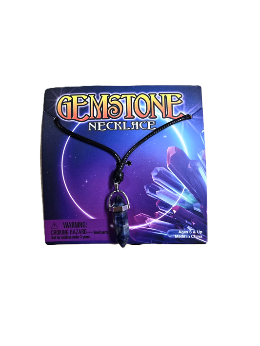 Gemstone Cord Necklace - 441