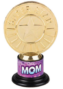 Mom Super Star Round Trophy - 280
