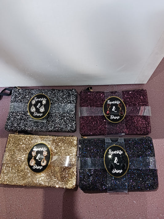 Sparkle and Shine Purse with Earrings-010