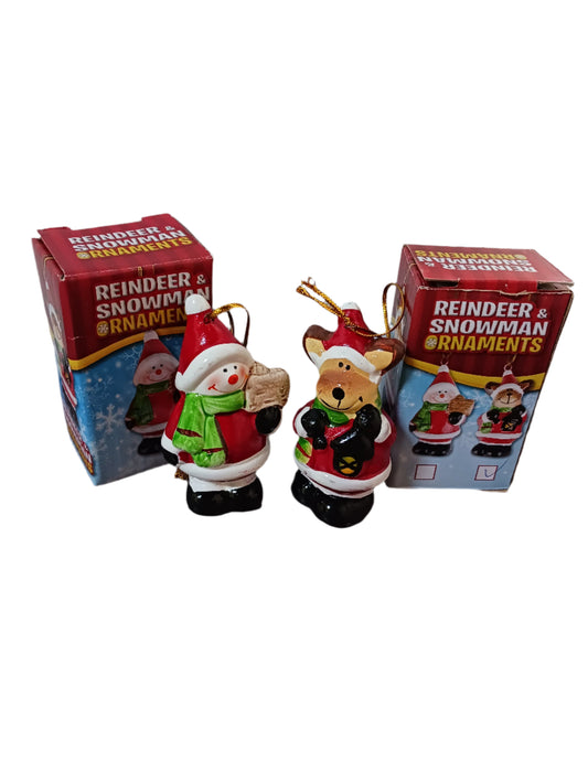 Reindeer/Snowman Ornaments-074