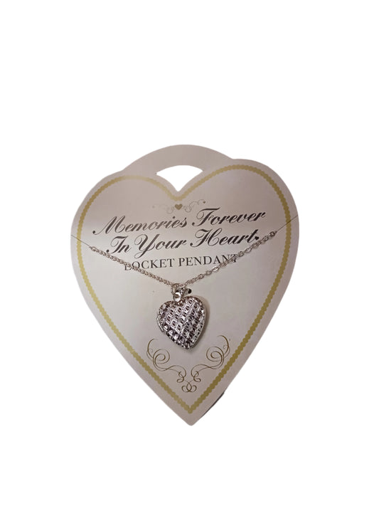 Silver Heart Locket Necklace