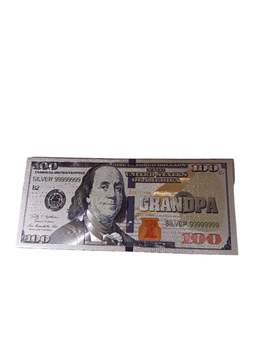 Grandpa Silver $100 Magnet