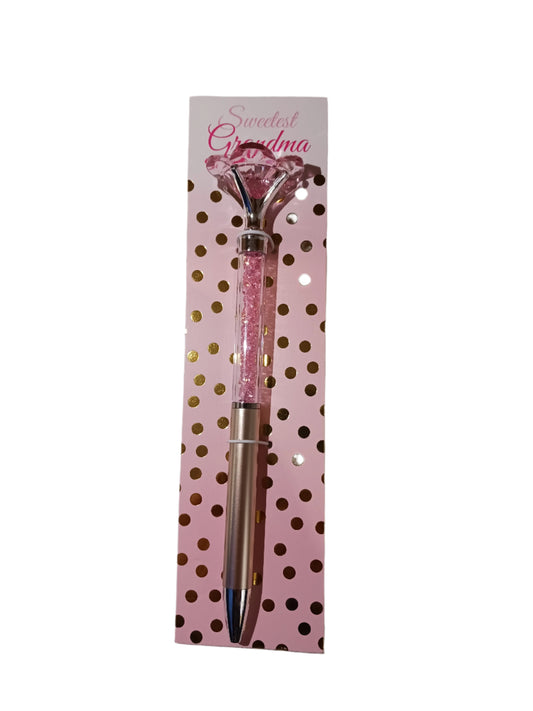 Grandma Crystal Flower Pen
