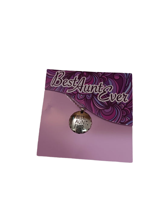 Aunt Necklace on Purple Card