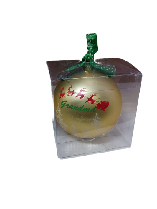 Grandma Gold Ornament