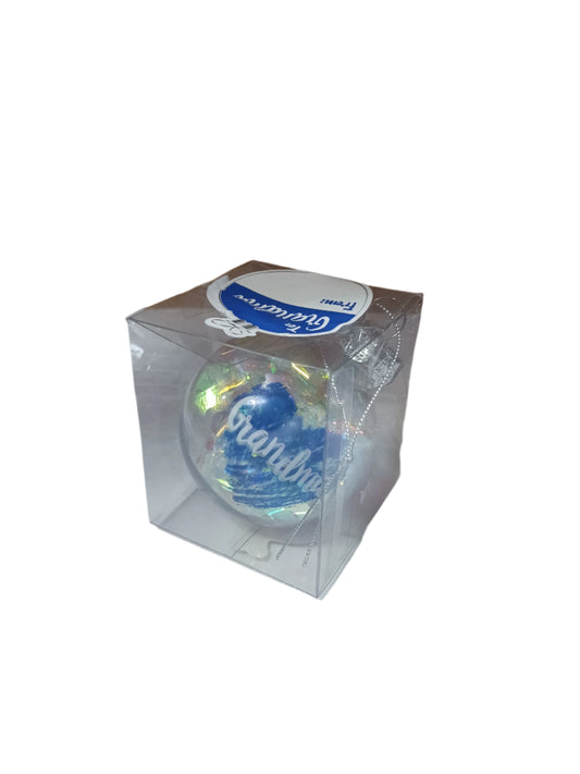 Grandma Blue Ornament with Heart
