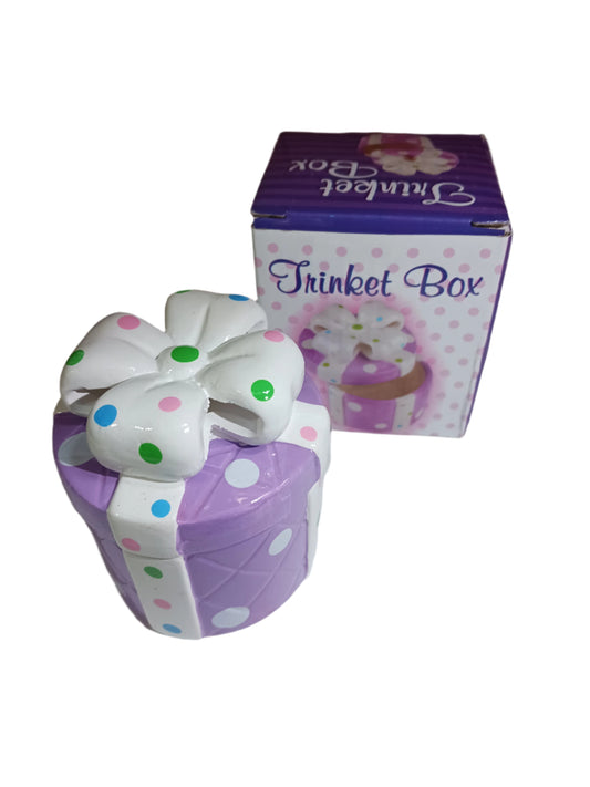 Purple Present Trinket Box