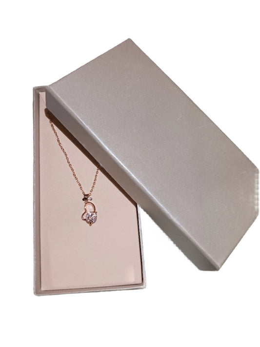 Heart Stone Pendant Love Necklace