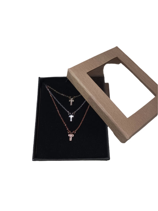 Triple Cross Necklace
