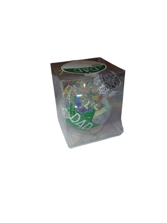Dad Green Ornament with Star