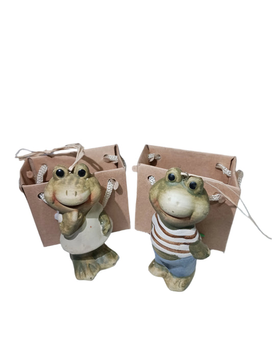 Frog Ornament in Gift Bag
